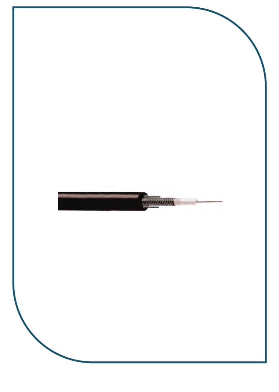Premium Line FO 267123024 OD Cable, Unitube, Steel Armored w/Two Steel Wire Strength Members, SM 9/125, 24C, PE
