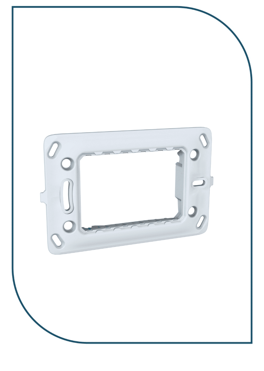 Schneider MGU7.103.P | Unica - rectangular fixing frame - 3 m - 1 gang