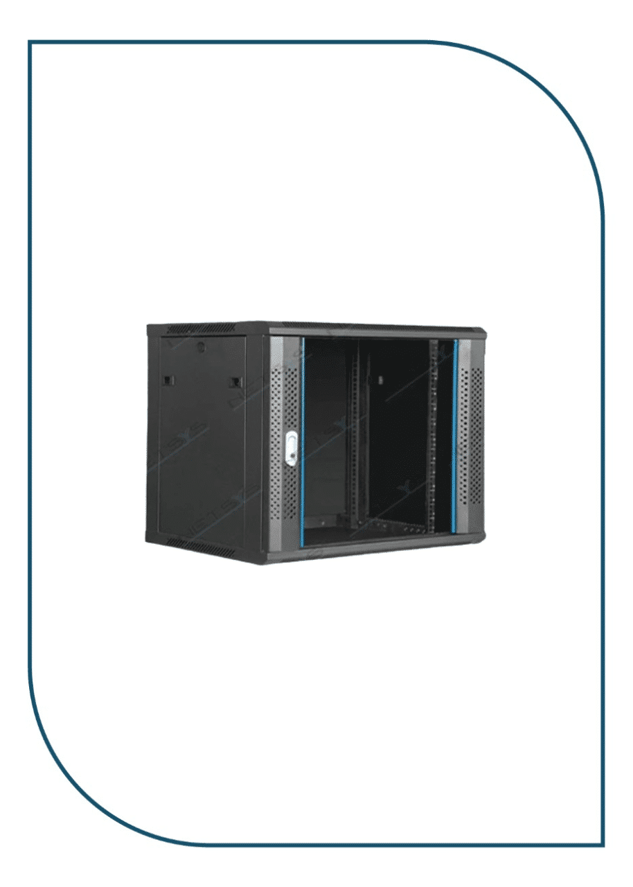 Netsys Wall Mount Cabinet 9U 60X60cm Glass Door (NS-501GL9U6060)