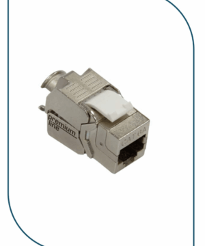 Premium Line 109824010 Category 6A 180° Shielded Die-casting Keystone Jack, Slim Type
