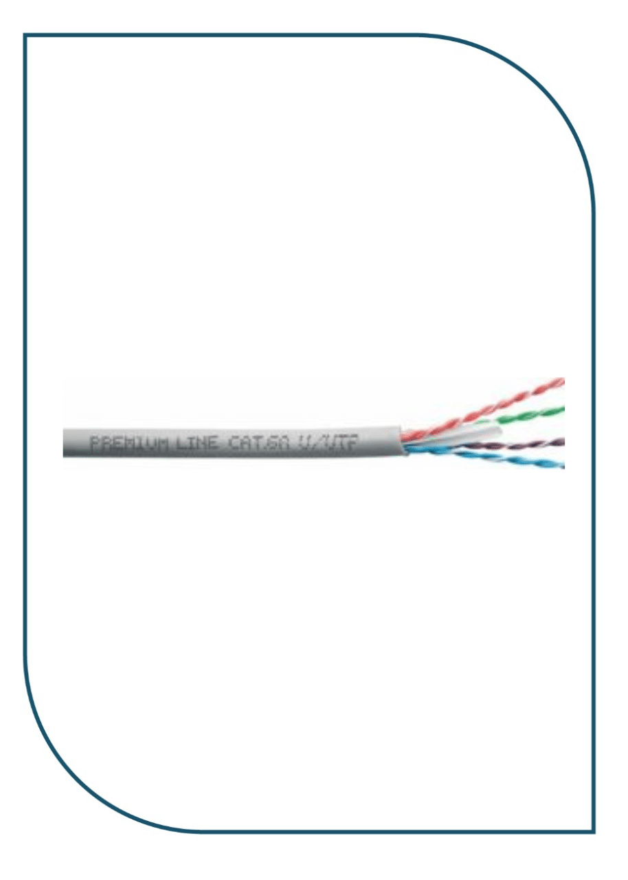 Premium Line 209142225 Category 6A U/UTP Installation Cable, 500m Reel, LSOH, 500 MHz, Grey