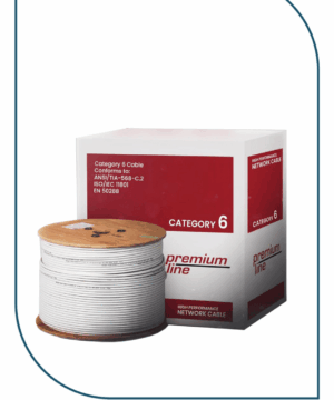 Premium-Line Cat6 U/UTP Installation Cable, 24AWG, 250MHz, 305m Roll