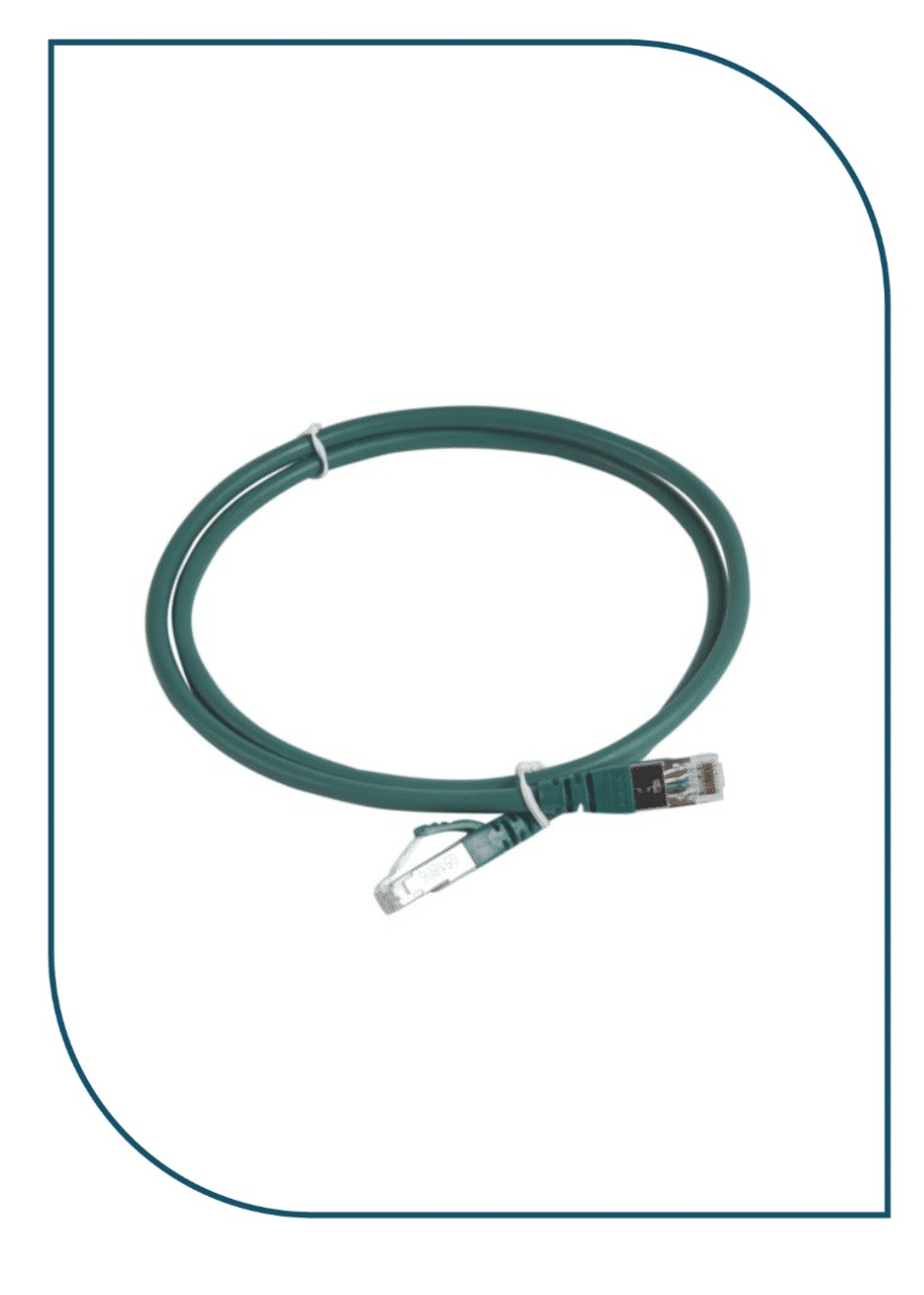 LEGRAND Patch cord RJ45 category 6A S/FTP LSZH 1m green 51866