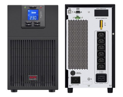 Srv3Ki Apc Easy Ups On-Line, 3Kva/ 2400W, Tower, 230V, 6X Iec C13 + 1X Iec C19 Outlets, Intelligent Card Slot, Lcd 3 SRV3KI APC Easy UPS On-Line, 3kVA/ 2400W, Tower, 230V, 6x IEC C13 + 1x IEC C19 outlets, Intelligent Card Slot, LCD - Image 3