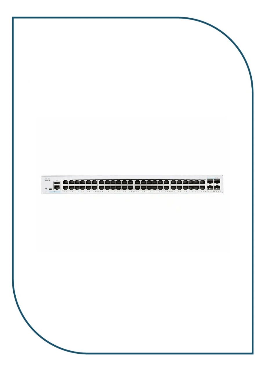 Cisco CBS350-48T-4X 48-Port Gigabit Managed Network Switch with 4x10G SFP+ 1 Cisco CBS350-48T-4X 48-Port Gigabit Managed Network Switch with 4x10G SFP+