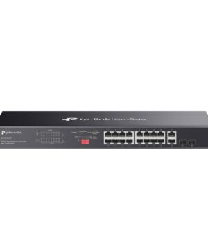 TP Link DS1018GMP Omada 18-Port Gigabit Unmanaged Rackmount Switch with 16-Port PoE+