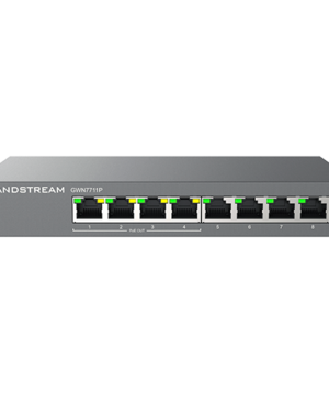 Grandstream GWN7711P Layer 2 Lite Managed Switch – 8-Port Gigabit PoE Smart Cloud Managed Network Switch