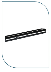 D-LINK Cat6 UTP Fully Loaded 24 Port Patch Panel- Angular/NPP-C61BLK242