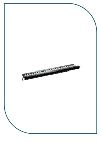 D-LINK Cat6 UTP Fully Loaded 24 Port Patch Panel- 0.5U/NPP-C61BLK243