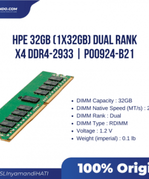 P00924-B21 HPE 32GB (1x32GB) Dual Rank x4 DDR4-2933 CAS-21-21-21 Registered Smart Memory Kit