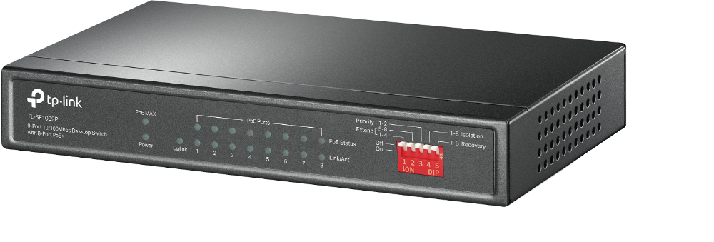 TL-SF1009P 9-Port 10/100Mbps Switch