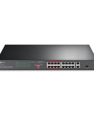 TL-SL1218P  16-Port 10/100 Mbps + 2-Port Gigabit Rackmount Switch with 16-Port PoE+