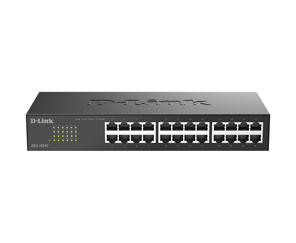 DGS-1024C 24-Port Gigabit Unmanaged Switch