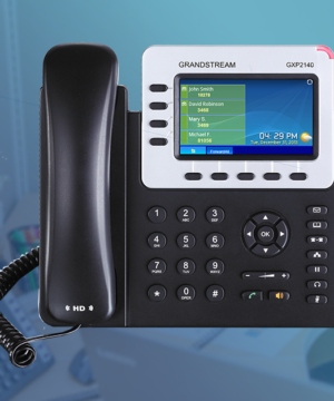 Grandstream GXP2140 IP Phone – 4-Line HD VoIP Gigabit Business Desk Phone with Bluetooth & PoE