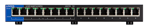LGS116P 16-Port Business Desktop Gigabit PoE+ Switch