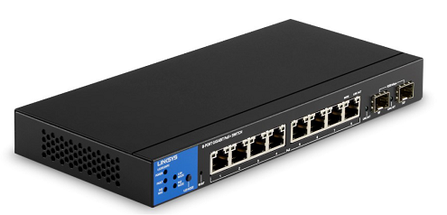 Business Switch LGS310MPC-EU -8-Port Managed Gigabit PoE+ Switch with 2 1G SFP Uplinks 110W