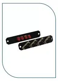 Premium Line  4port LC adapter panel, duplex, SM, fully loaded, black (242424042)