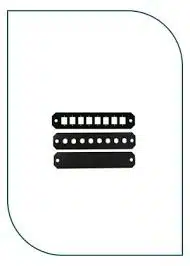 Premium Line 242500002 Blank Adapter Panel, Black