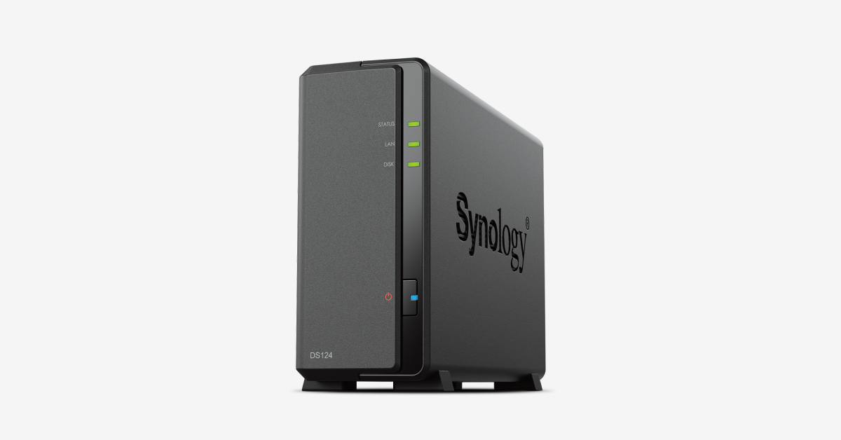 Synology DiskStation (DS124) 1‑Bay 1 Synology DiskStation (DS124) 1‑Bay