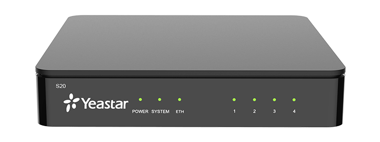 Yeastar S20 Hybrid IP PBX (YS-S20-O2) Bundle 1 FXO + 1 FXS | 20 Users | Small Business VoIP PBX