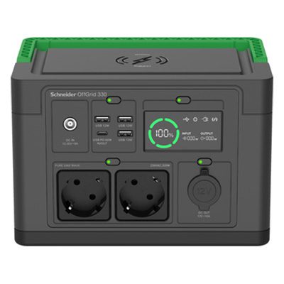 Schneider Offgrid Pps330-Gr Portable Power Station – 332Wh, 230V Sine Wave, Wireless Charging 1 Schneider OffGrid PPS330-GR Portable Power Station – 332Wh, 230V Sine Wave, Wireless Charging