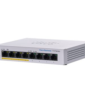 Cisco Business CBS110-8PP-D Unmanaged Switch 8 Port GE Partial PoE Desktop Ext PS