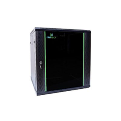 Pr-W6615 Prorack 15U 600*600Wall Mount Cabinet With Glass Door, 1 Fan, 1 Shelf And 1 Pdu 6 Outlet 1 PR-W6615 ProRack 15U 600 600Wall mount cabinet with